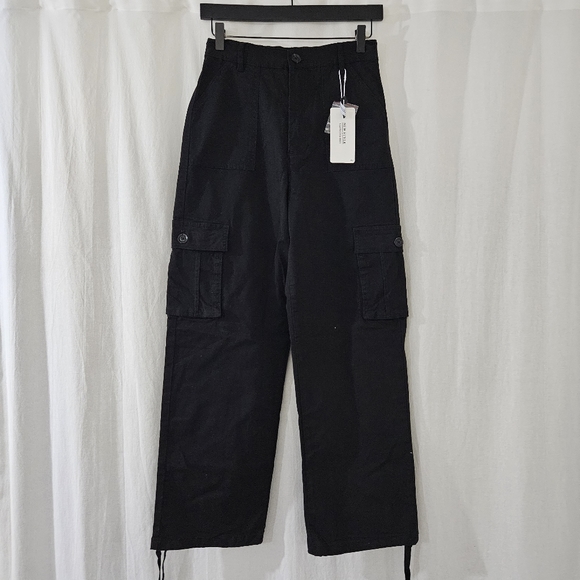 New Style High Rise Cargo Pants in Black Women’s Size S - Picture 1 of 4